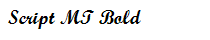 Script MT Bold